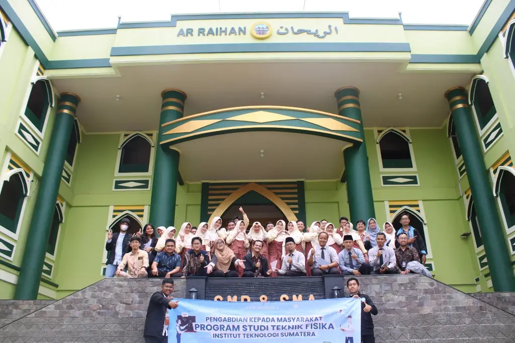 Gambar beberapa gedung SMA terbaik di Bandar Lampung