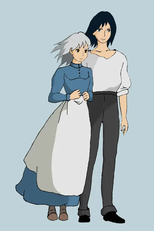 Sophie dan Howl dari film Howl's Moving Castle