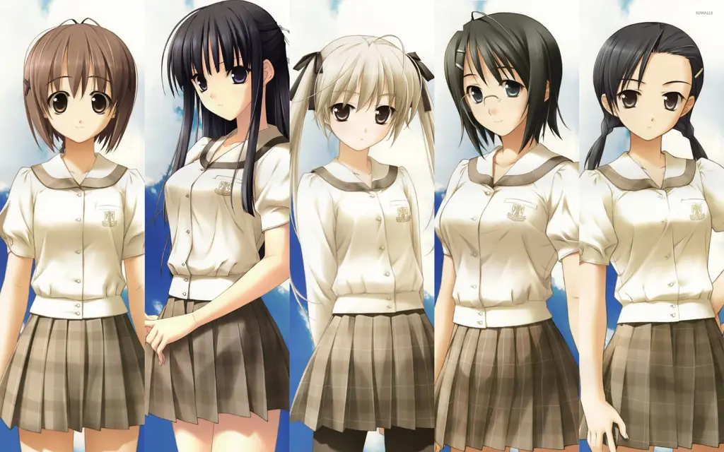 Karakter-karakter utama di anime Yosuga no Sora