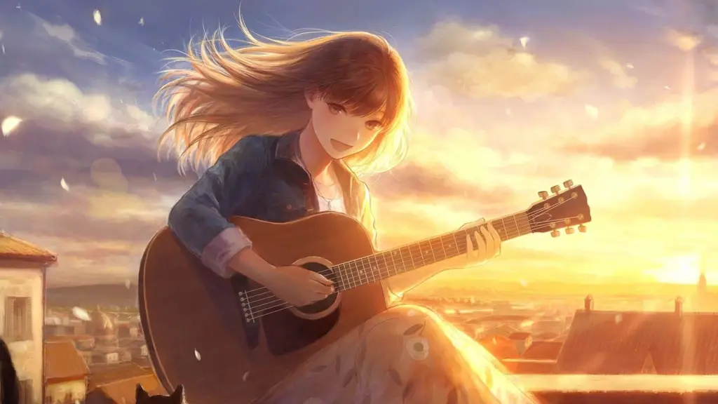 Gambar gitar dalam soundtrack anime