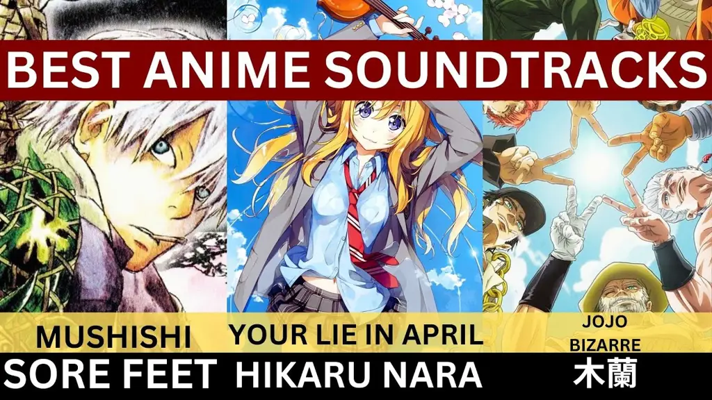 Gambar perbandingan soundtrack anime