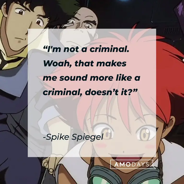 Gambar Spike Spiegel dari anime Cowboy Bebop