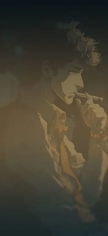 Gambar Spike Spiegel, karakter utama di Cowboy Bebop