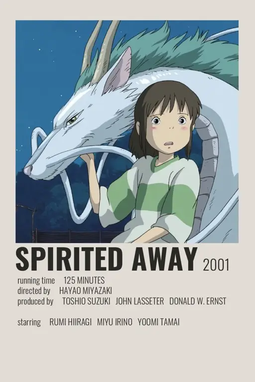 Poster film animasi Jepang, Spirited Away