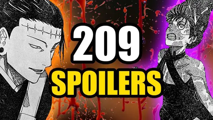 Gambar yang menampilkan spoiler chapter 209 Jujutsu Kaisen, disamarkan