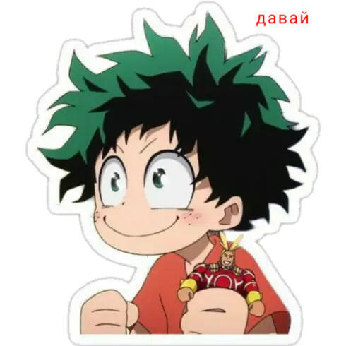 Stiker anime berkualitas tinggi berformat PNG