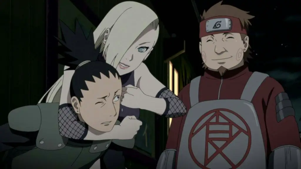 Gambar yang menggambarkan strategi Shikamaru dalam pertarungan Ino Shikamaru vs Choji