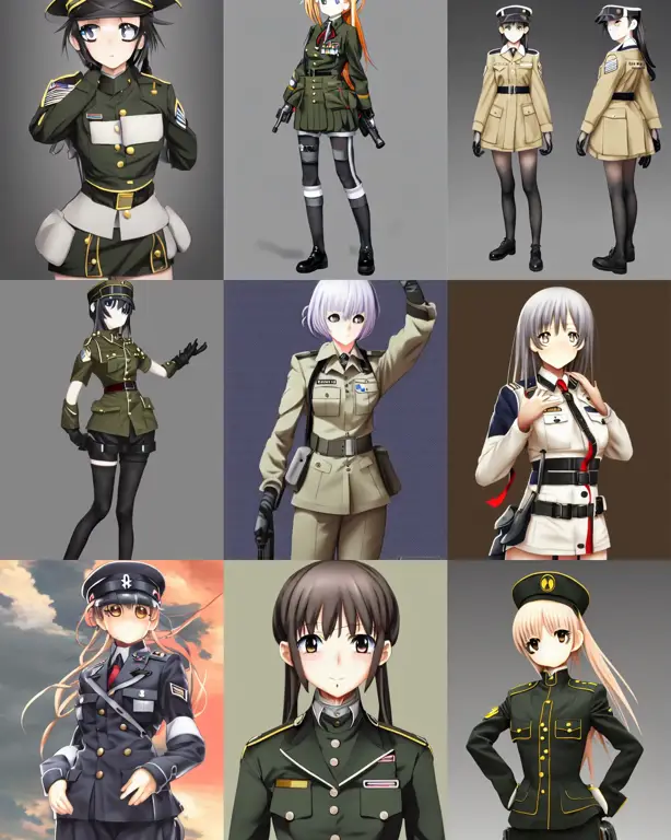 Gambar strategi militer dalam anime