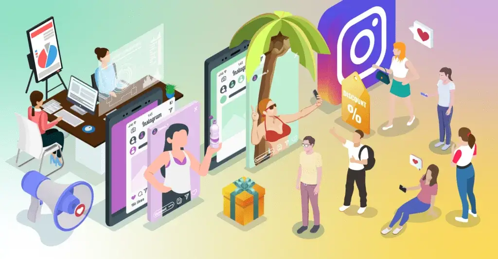 Ilustrasi strategi pemasaran influencer