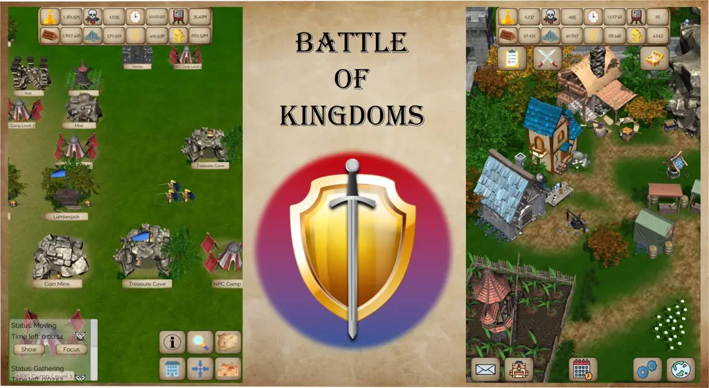 Ilustrasi strategi pertempuran di Kingdom