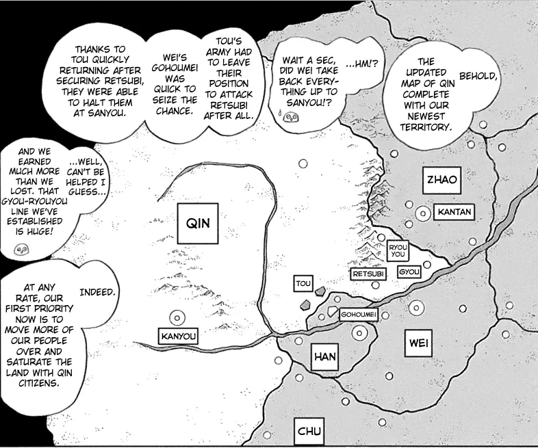 Strategi Perang yang Kompleks Peta strategi di Manga Kingdom