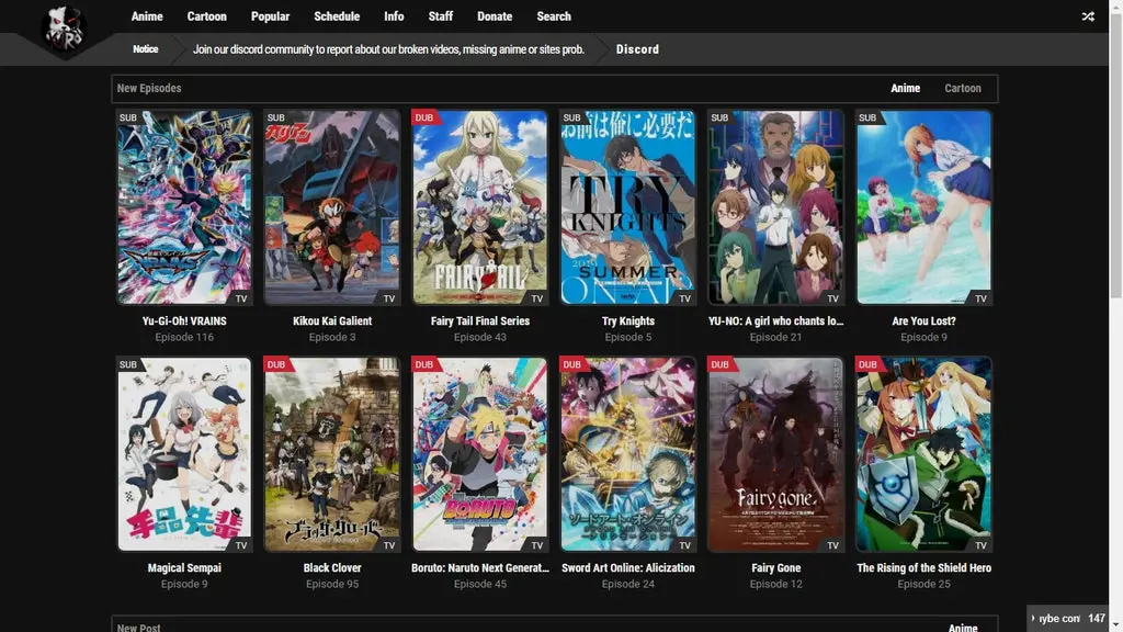 Gambar anime berkualitas tinggi yang sedang streaming