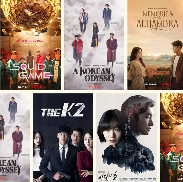 Gambar berbagai drama Korea populer yang sedang streaming