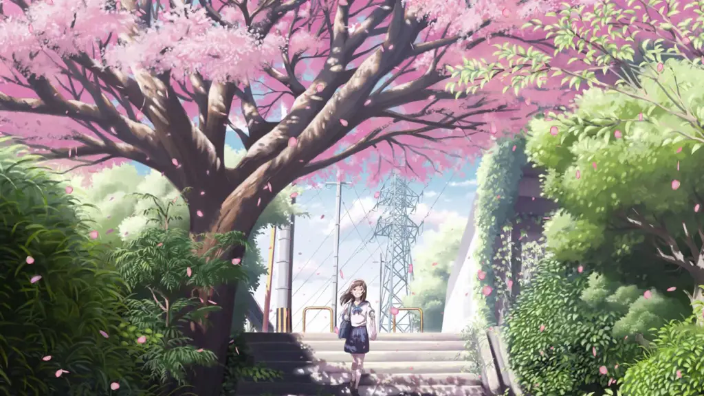 Gambar pemandangan anime yang damai