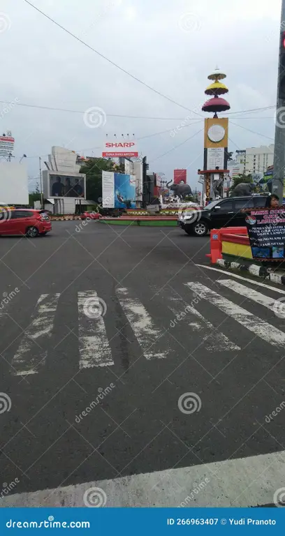 Jalanan di Kampung Baru Bandar Lampung