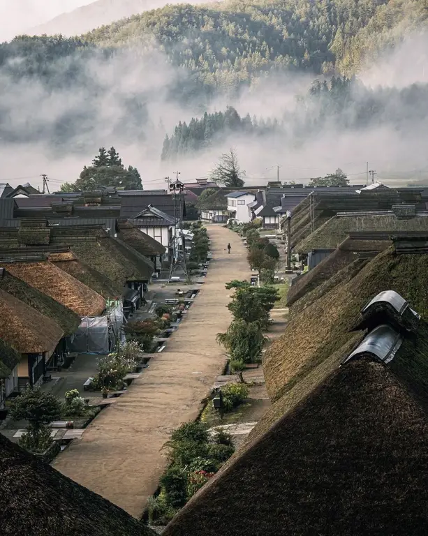 Pemandangan khas era Edo di Jepang