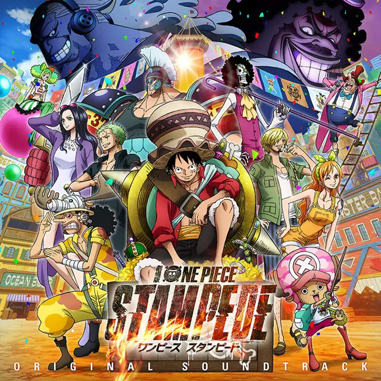 Festival meriah dalam film One Piece Stampede