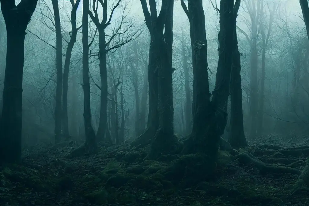 Hutan gelap dan misterius