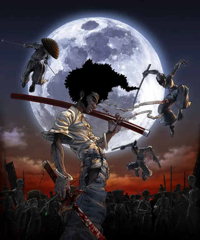 Gambar lingkungan dalam anime Afro Samurai