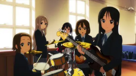 Klub musik ringan di sekolah dalam anime K-On!