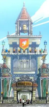 Gambar gedung guild Fairy Tail