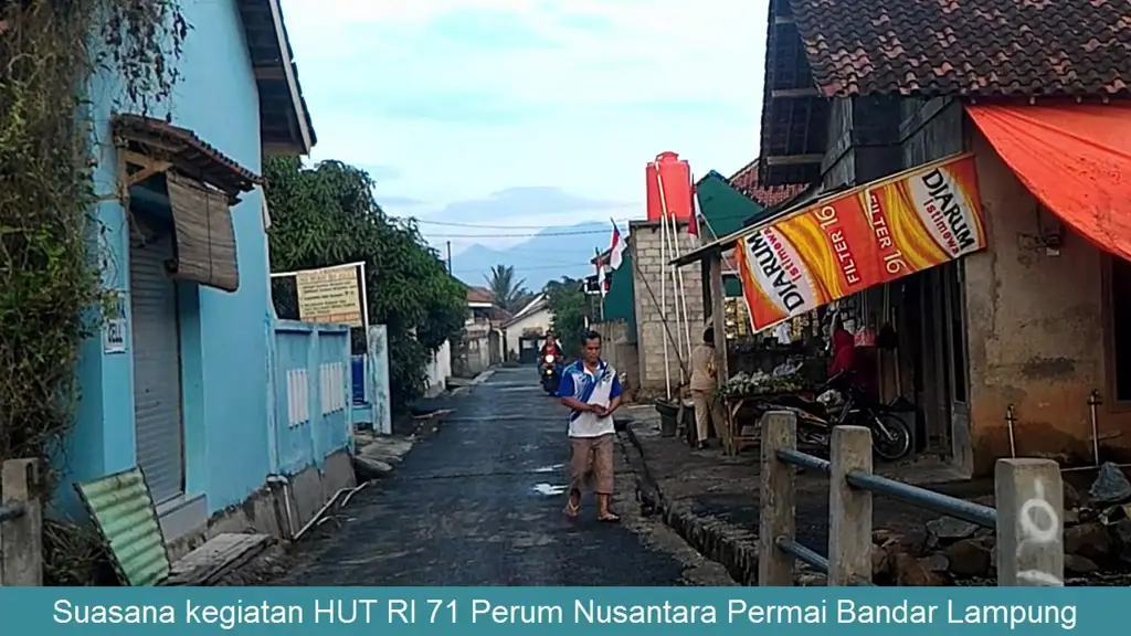 Foto suasana jalanan di Bandar Lampung