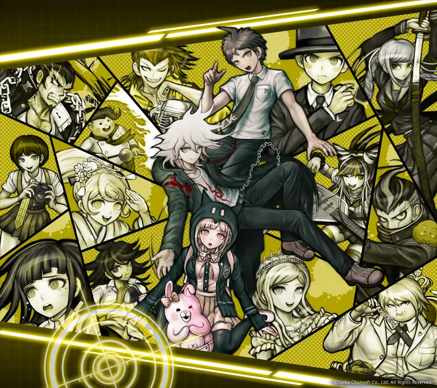 Gambar yang mewakili keputusasaan dan kegelapan dalam Danganronpa.