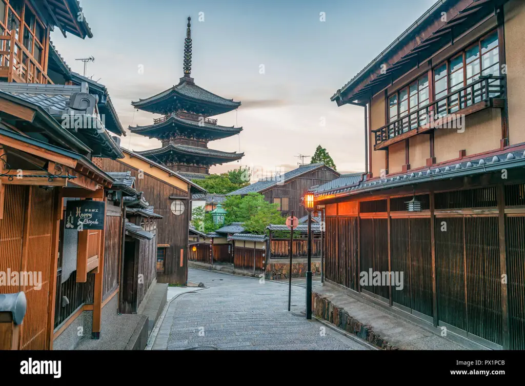 Suasana kota kuno di Jepang