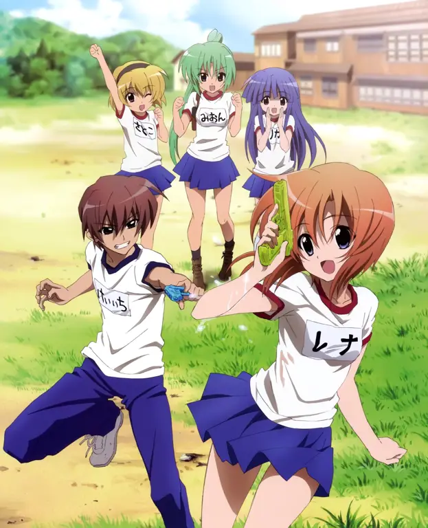 Gambar cuplikan adegan anime Higurashi