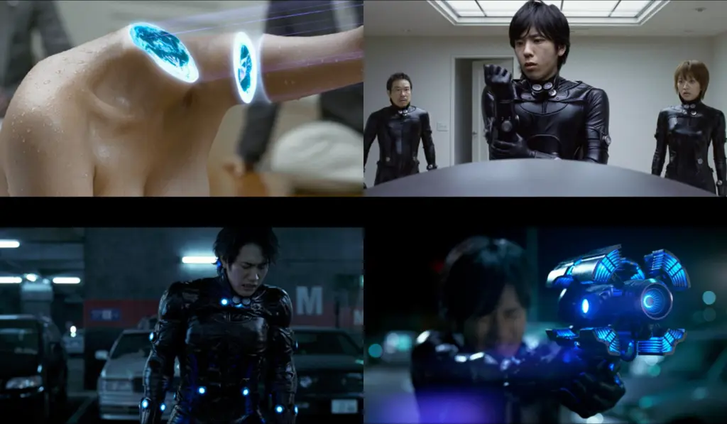 Adegan aksi menegangkan dalam anime Gantz