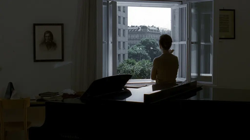 Suasana menegangkan dalam film The Piano Teacher Adegan gelap dan suram dari film The Piano Teacher