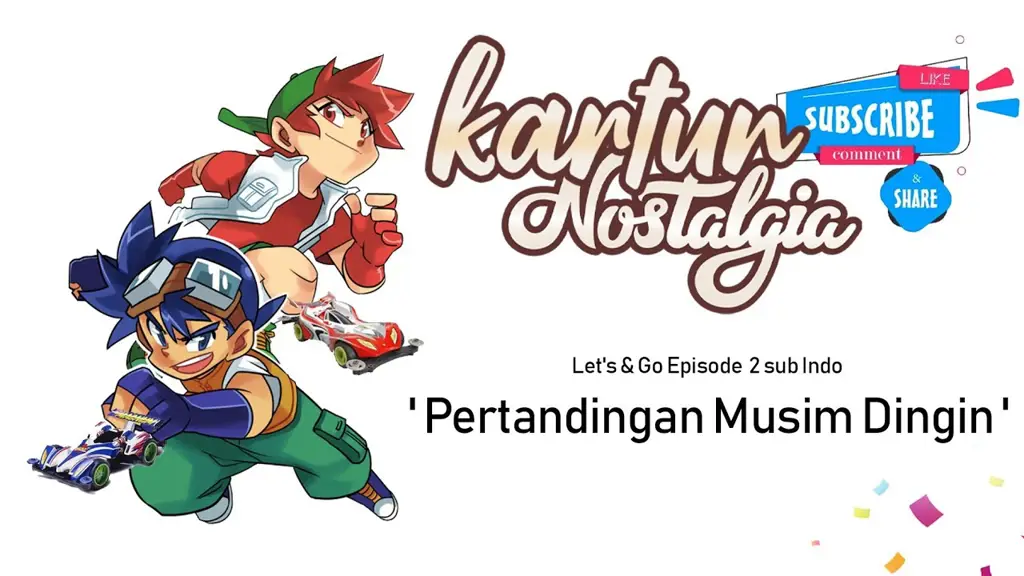 Adegan pertandingan balapan Tamiya Let's & Go yang menegangkan