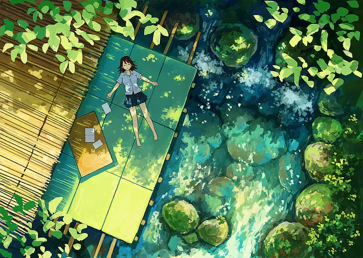 Gambar pemandangan anime yang indah dan menenangkan