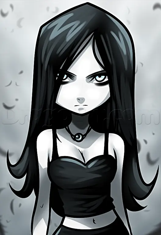 Ilustrasi adegan misteri gothic