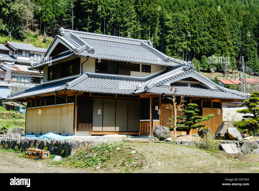 Gambar rumah Jepang tua yang misterius