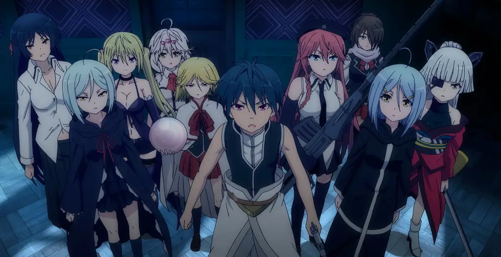 Adegan di dalam Eternity Library dari film Trinity Seven