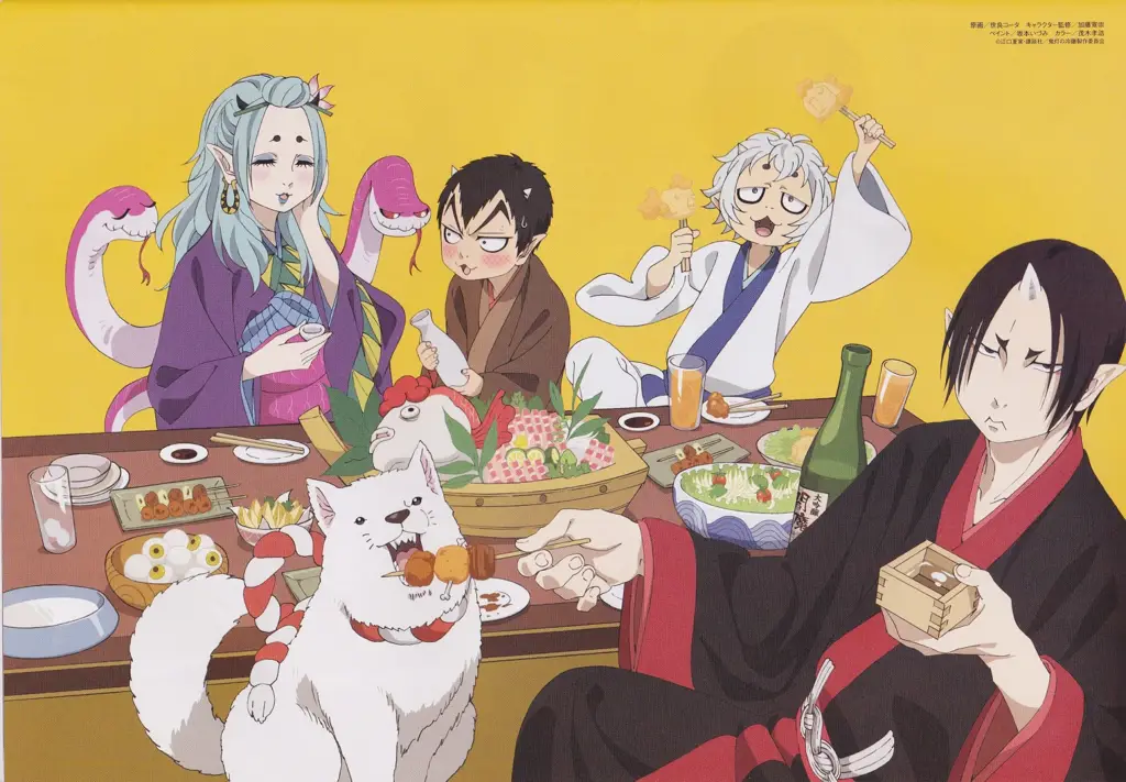 Adegan-adegan neraka di anime Hoozuki no Reitetsu