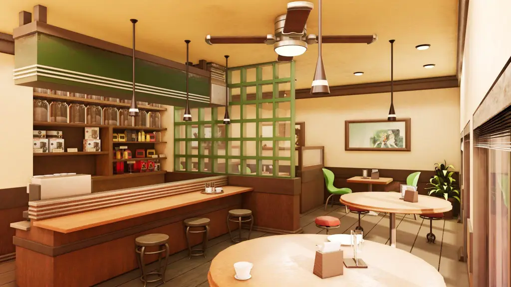 Interior kafe anime yang nyaman dan instagramable