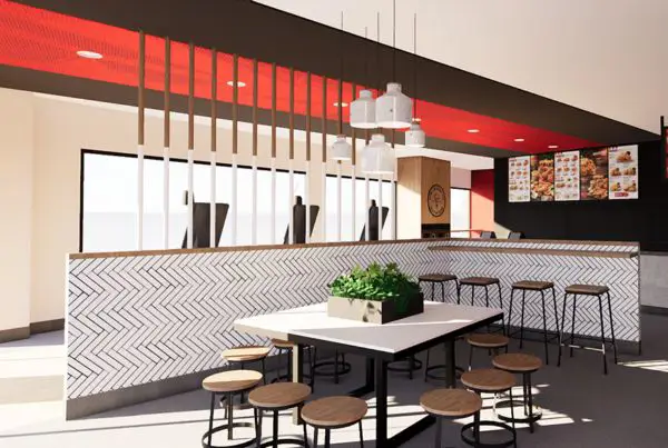 Interior restoran KFC Bandar Lampung yang nyaman dan modern