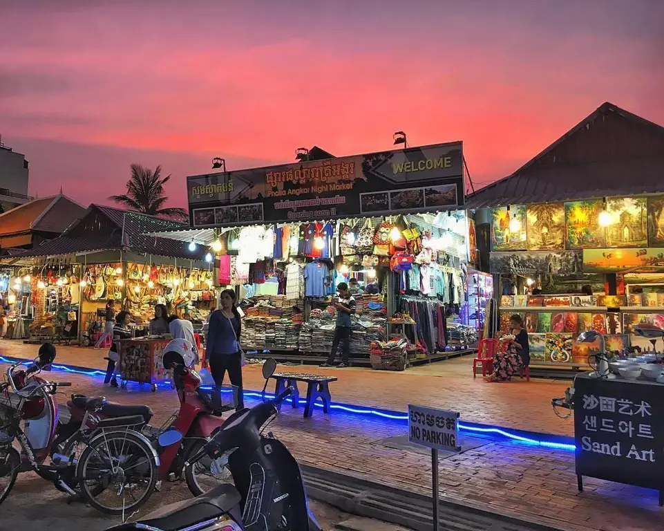 Pasar tradisional di Siem Reap