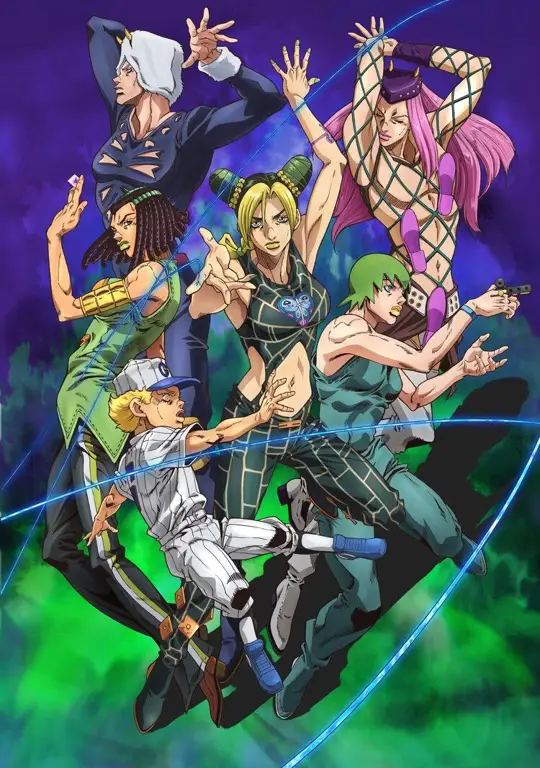 Pemandangan latar Stone Ocean yang indah