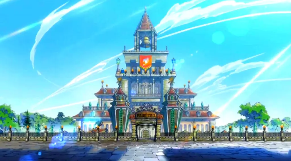 Gedung guild Fairy Tail yang megah