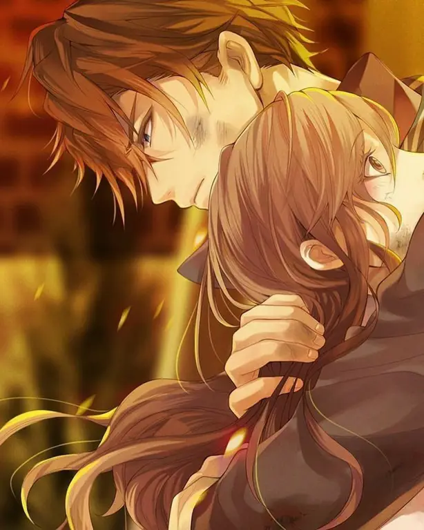Suasana romantis dalam anime Kanojo no Kanojo Pasangan anime yang romantis