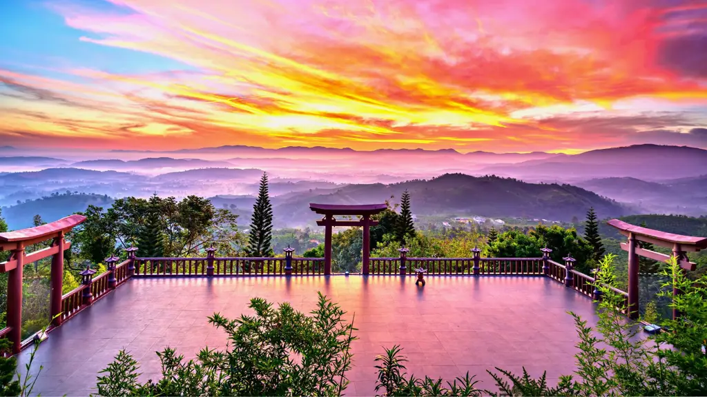 Pemandangan romantis di Jepang