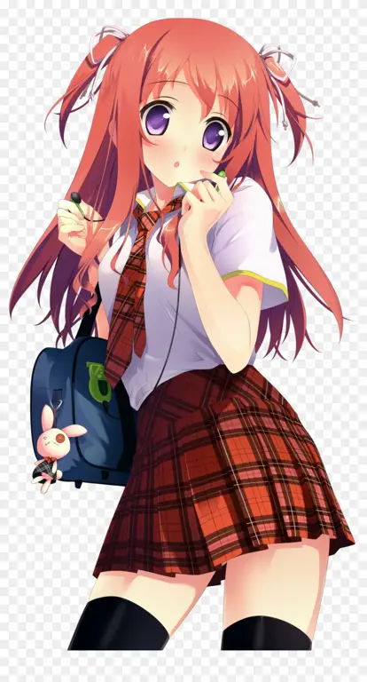 Gambar suasana sekolah khas anime Jepang