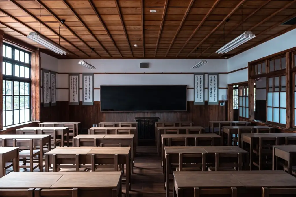 Suasana sekolah di Jepang yang tenang dan menenangkan