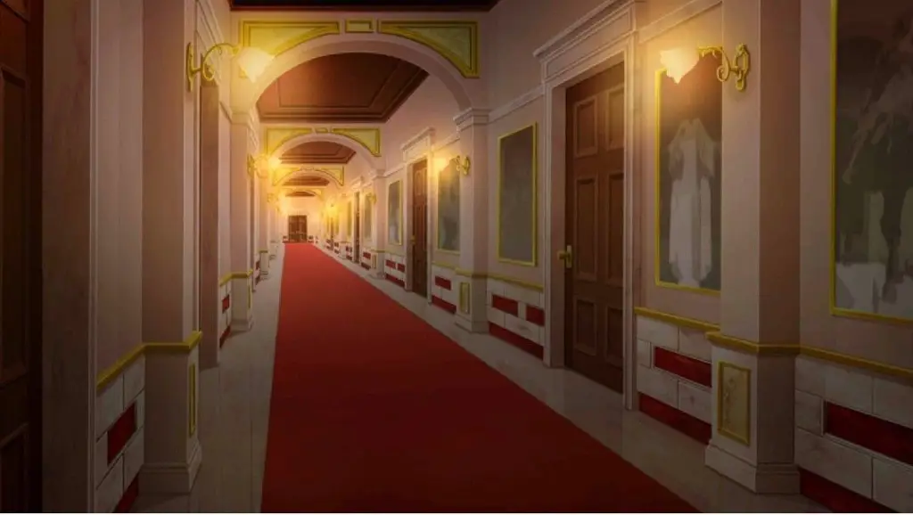Suasana sekolah sihir yang indah dan magis Gambar pemandangan sekolah sihir anime