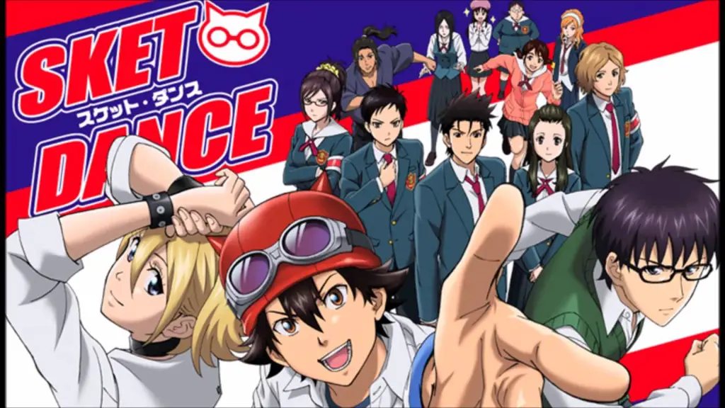 Gambar suasana sekolah dalam anime Sket Dance