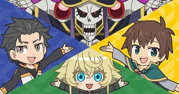 Gambar latar sekolah dalam Isekai Quartet