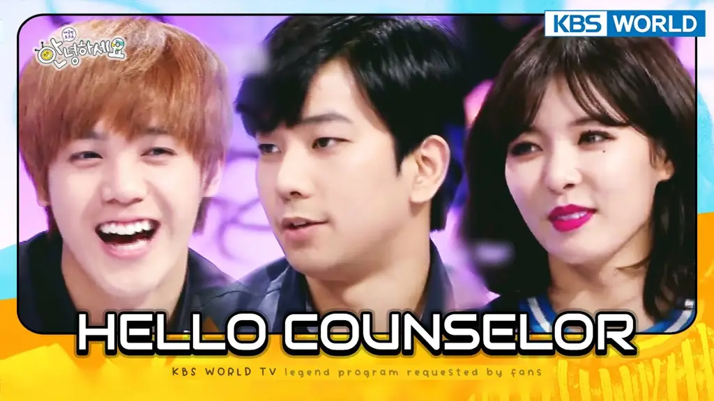 Gambar set acara Hello Counselor